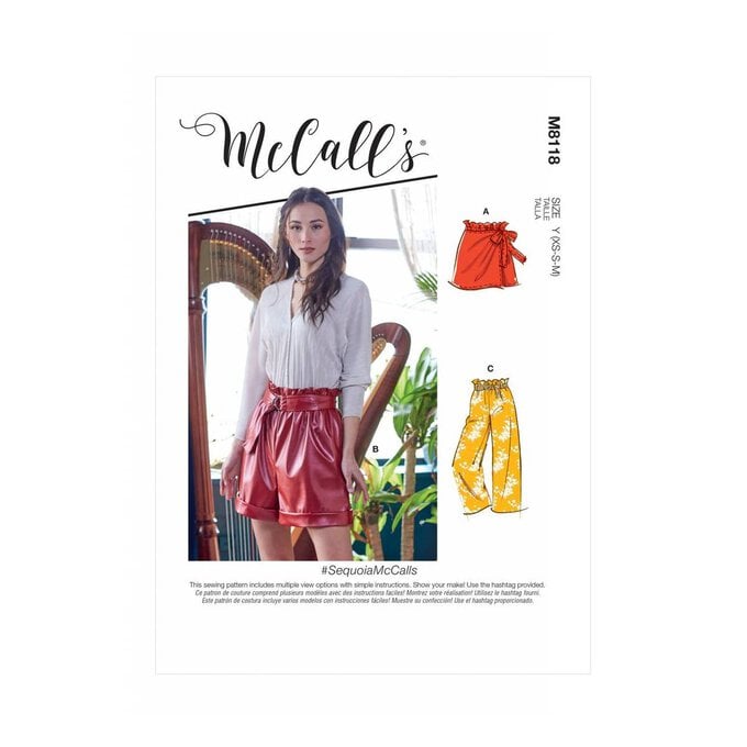 McCall’s Sequoia Shorts Sewing Pattern M8118 (L-XXL) image number 1