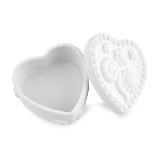 Paint Your Own Heart Trinket Set 10cm x 10cm x 6cm image number 5