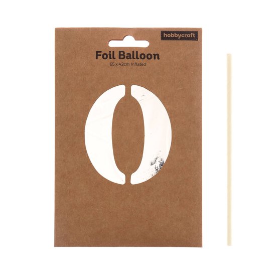 Extra Large Silver Foil Letter O Balloon image number 3