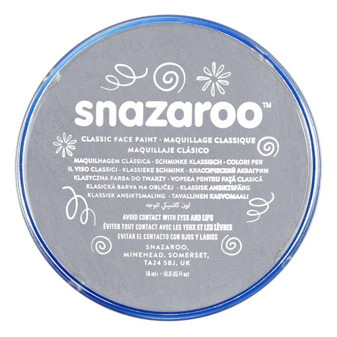 Snazaroo Dark Grey Face Paint Compact 18ml image number 1