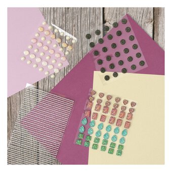 Black Cluster Gem Stickers 30 Pack