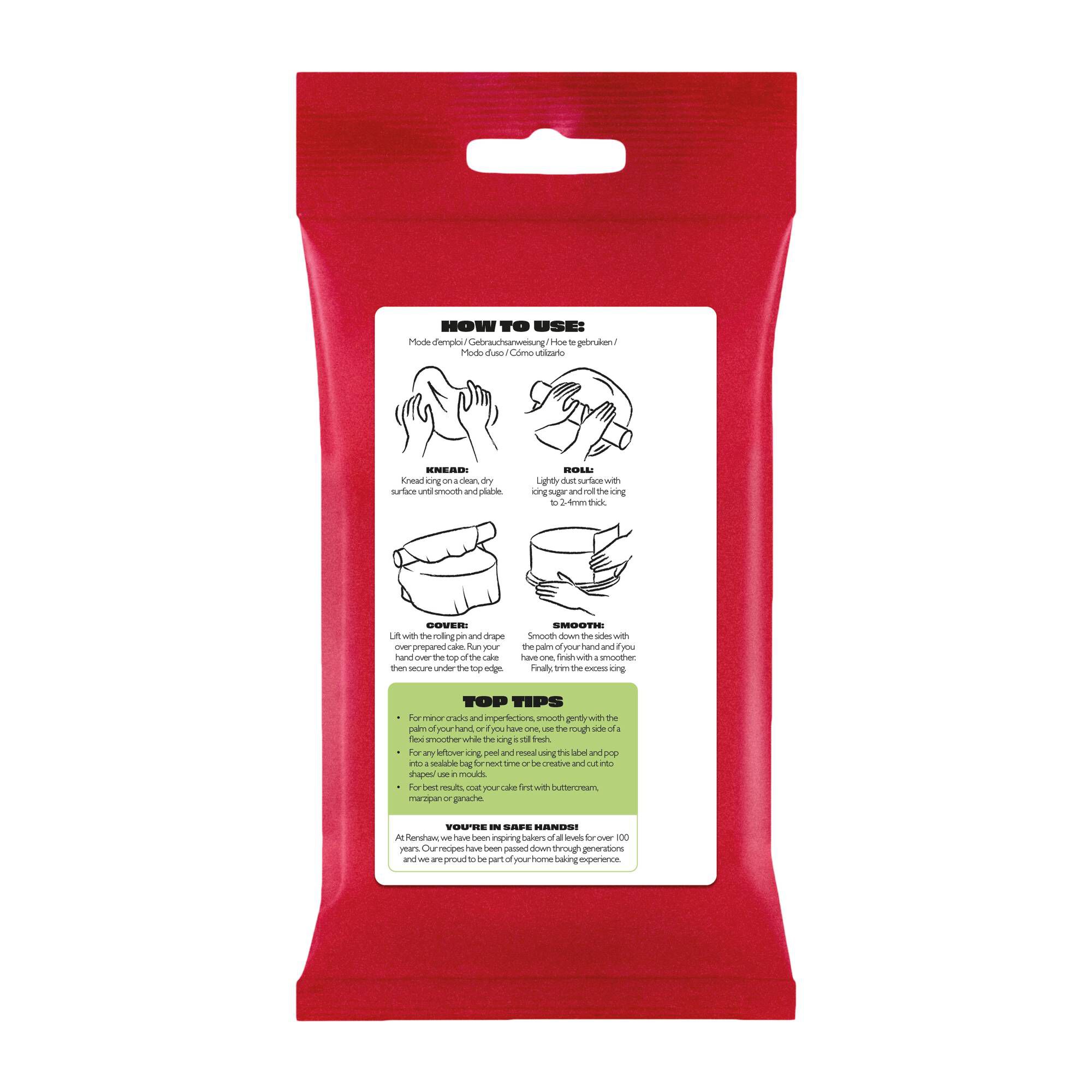 Fondant Renshaw Vert Pastel 250g - Pâte à Sucre Prête à L'Emploi Pour Décoration Gâteaux