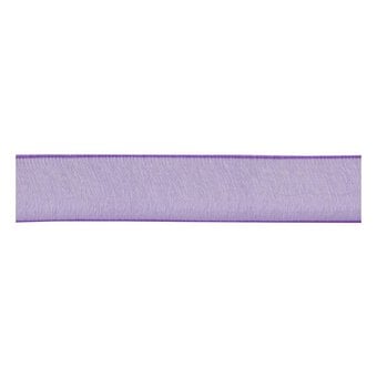 Purple Organdie Ribbon 12mm x 6m image number 2