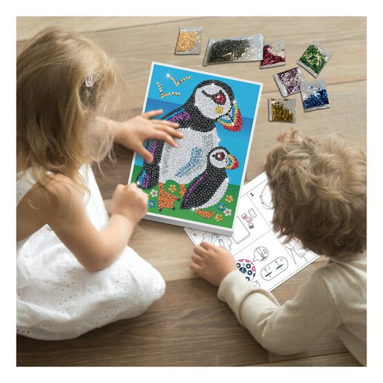 Kitfix Puffins Sequin Art Red Kit image number 4