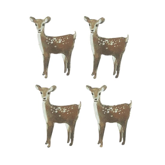 Deer Wooden Toppers 4 Pack image number 1