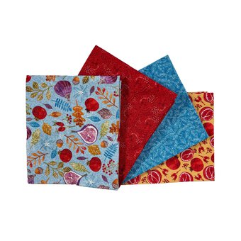 Forest Fruit Hearthside Harvest Cotton Fat Quarters 4 Pack