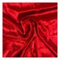 Red Crushed Velour Fabric by the Metre image number 1