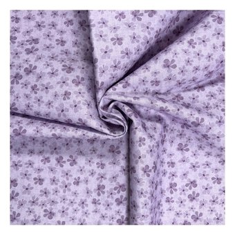 Bluebell Hollow Lilac Blender Cotton Fabric by the Metre