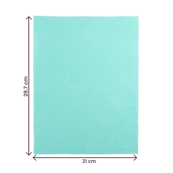 Mint Polyester Felt Sheet A4 image number 4