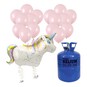 Unicorn Balloon and Helium Kit Bundle image number 1
