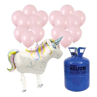 Unicorn Balloon and Helium Kit Bundle