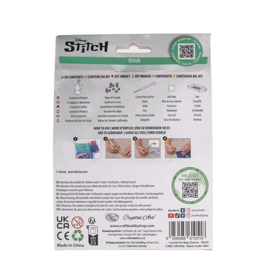 Crystal Art Stitch Bag Charm Kit image number 5