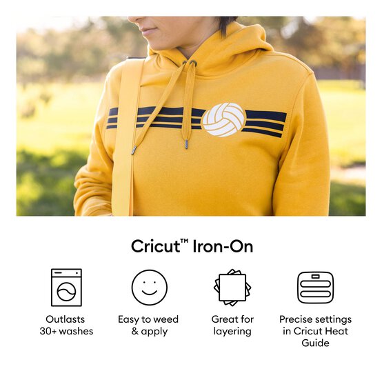 Cricut Butter Yellow Smart Iron-On 12 x 24 Inches image number 5