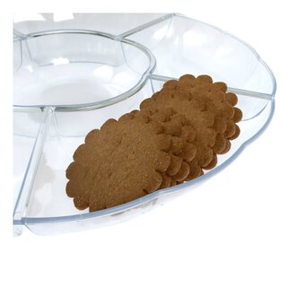 Clear Party Platter 6 Wells