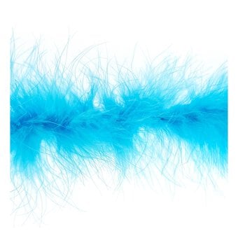 Turquoise Luxury Marabou Trim by the Metre