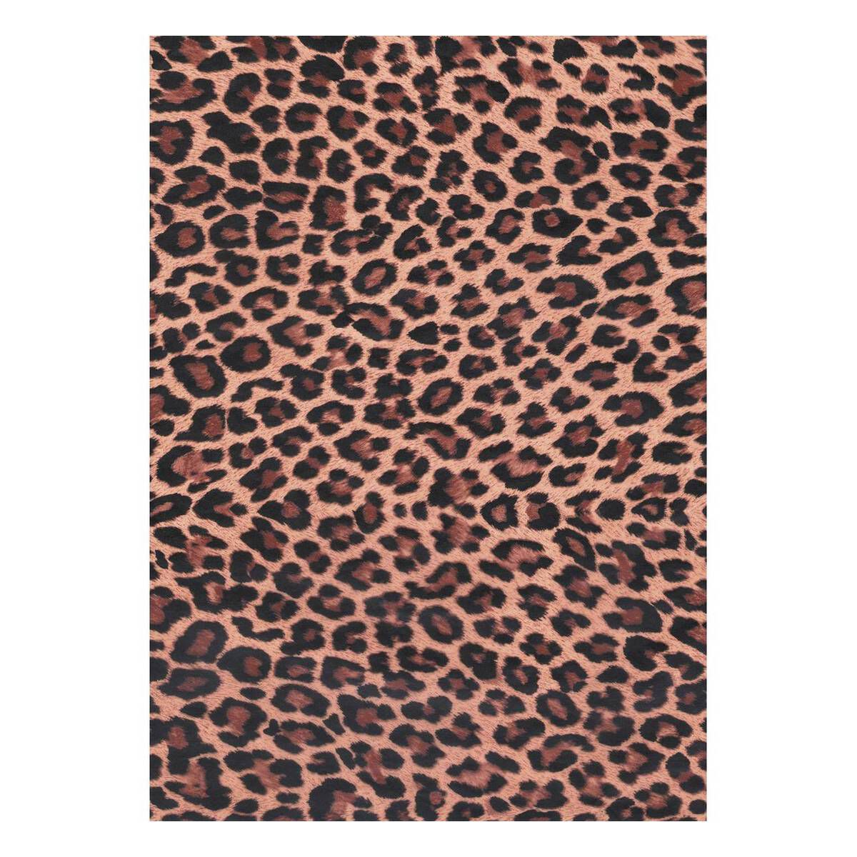 Decopatch Natural Leopard Print Paper 3 Sheets Hobbycraft