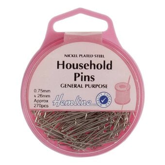 Hemline Household Pins  270 Pack