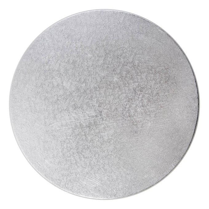 Silver Round Double Thick Card Cake Board 10 Inches image number 1