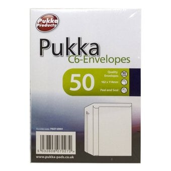 Pukka C6 Envelopes 50 Pack White