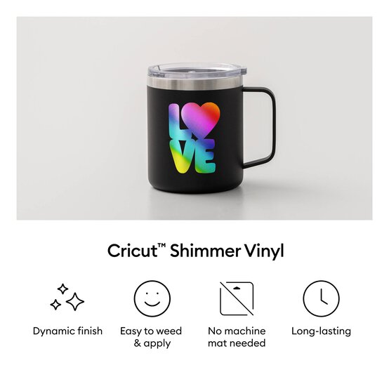 Cricut Rainbow Permanent Shimmer Smart Vinyl 13 x 36 Inches image number 4