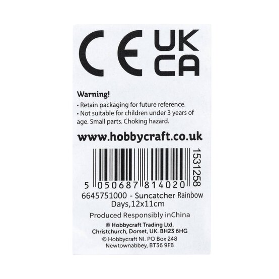 Rainbow Days Plastic Suncatcher image number 7