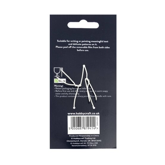 Clear Rectangle Acrylic Cake Toppers 6cm x 7cm 5 Pack image number 5