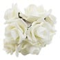 Ivory Open Rose Bouquet 8 Stems image number 2