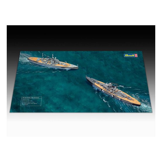 Revell First Diorama Bismarck Battle Set 1:1200 image number 2