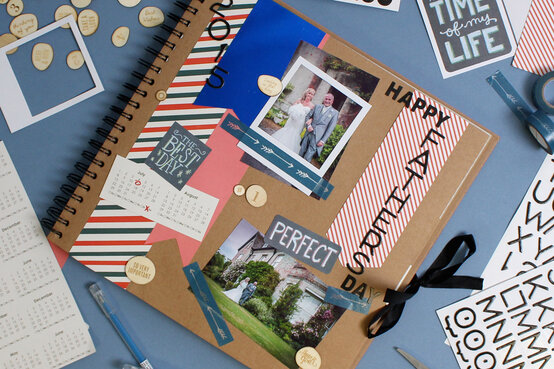 Two Scrapbook Layouts for Father's Day image number 1