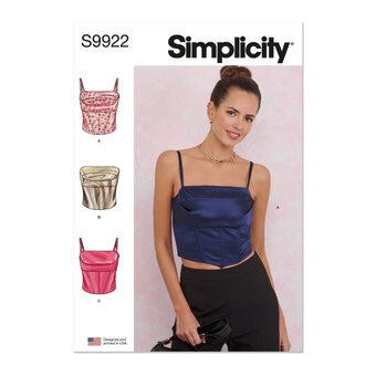 Simplicity Women's Corsets  Sewing Pattern S9922 (H5 6-14)