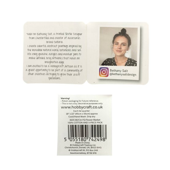 Artisan Flower Market Cotton Fat Quarters 5 Pack image number 9