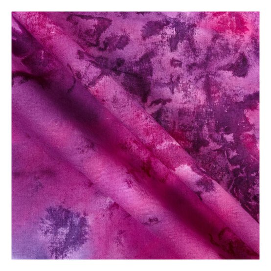 Blue and Pink Batik Cotton Fat Quarters 4 Pack image number 5