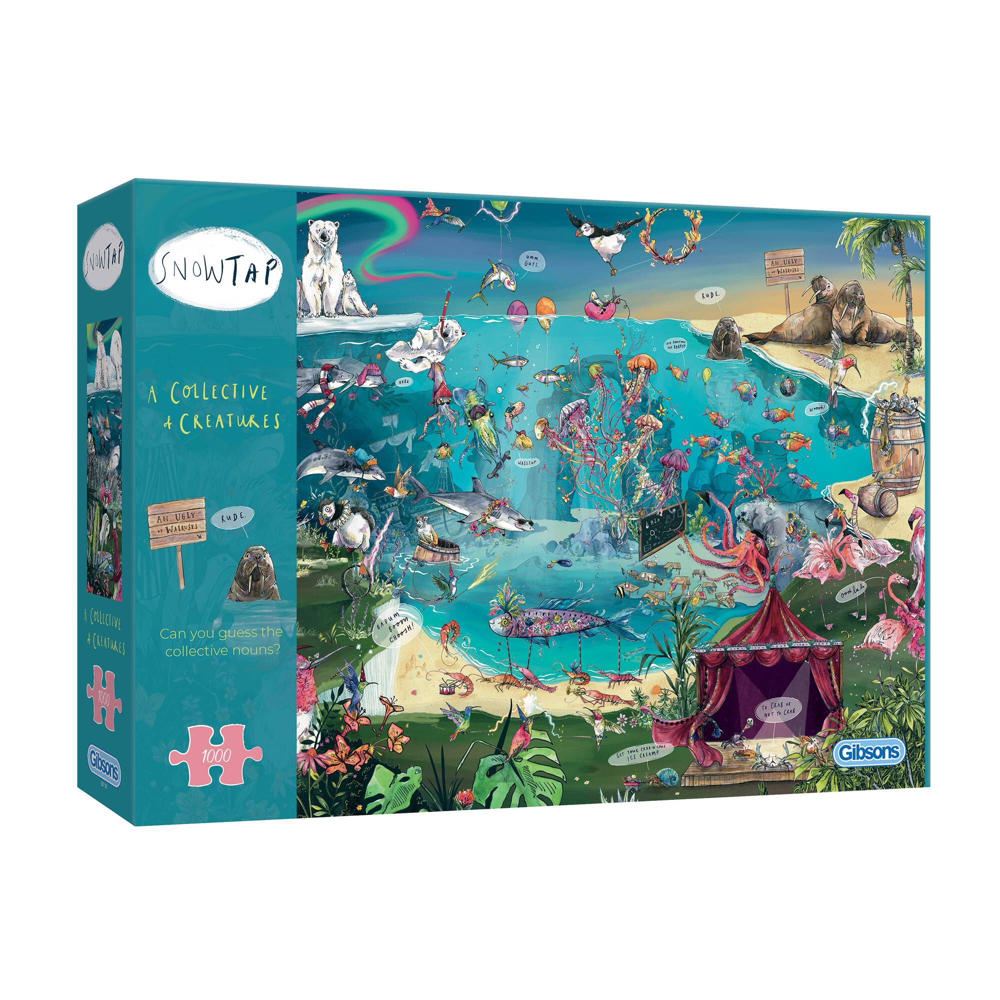 Gibsons A Collective of Creatures Jigsaw Puzzle 1000 Pieces Hobbycraft