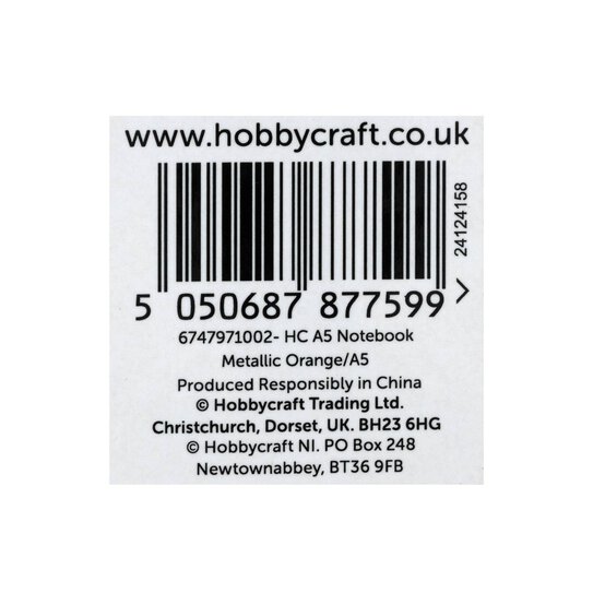 Metallic Orange Notebook A5 image number 6