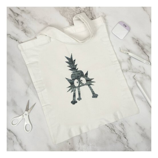White Canvas Tote Bag 40cm x 45cm  image number 2