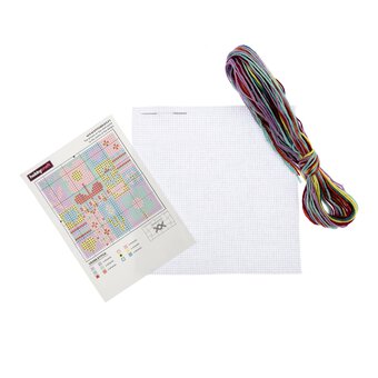 Mini Jazzy Floral Cross Stitch Kit