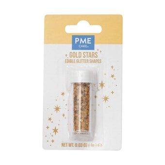 PME Gold Star Edible Glitter Shapes 1g 