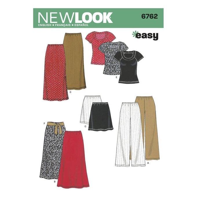 New Look Women's Separates Sewing Pattern 6762 image number 1