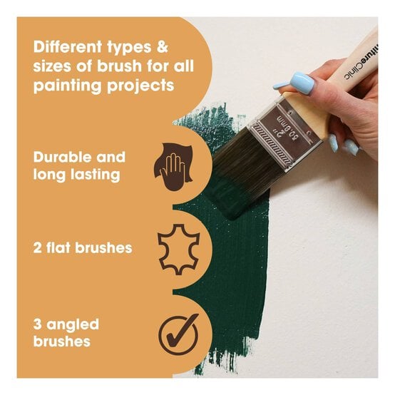 Furniture Clinic Paintbrush Set 5 Pack image number 2