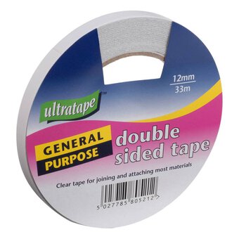 Ultratape General Purpose Double Sided Sticky Tape 12mm x 33m