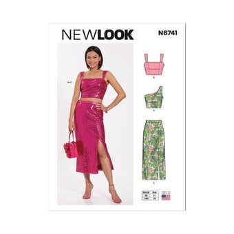 New Look Women's Two-Piece Dress Sewing Pattern 6741 (6-18)