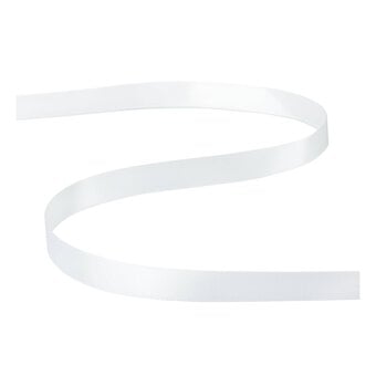 Ivory Double-Faced Satin Ribbon 12mm x 5m image number 2