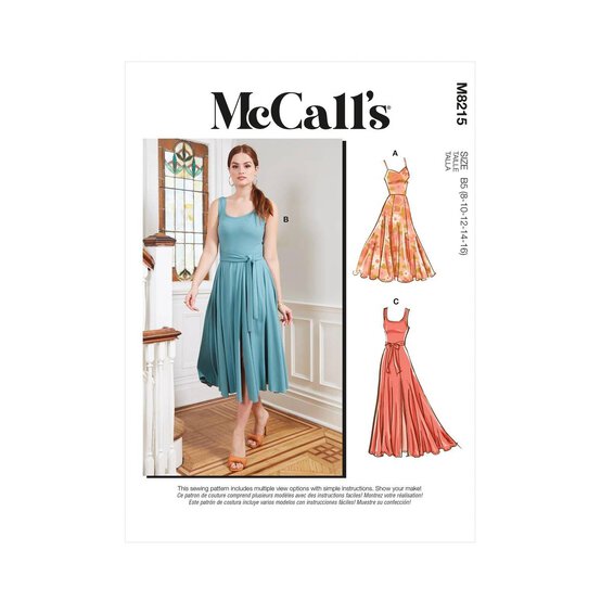 McCall's Women's Dresses Sewing Pattern M8215 (RR 18W-24W) image number 1
