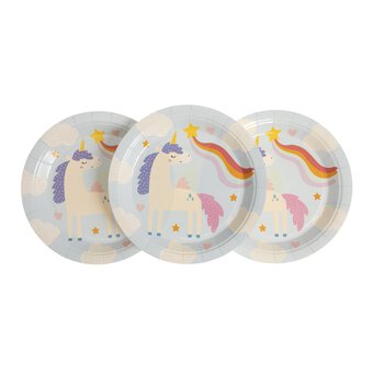 Unicorn Party Paper Plates 8 Pack