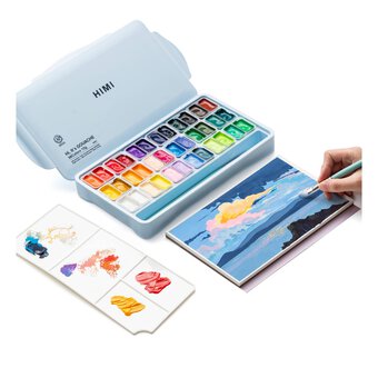 HIMI Blue Twin Cups Gouache Set 12ml 36 Pack