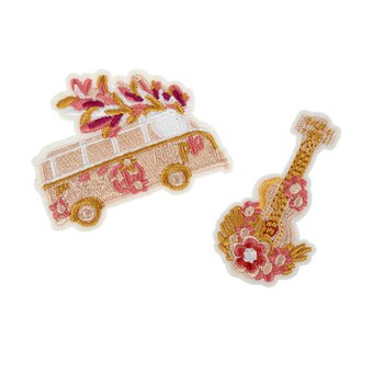 60s Vibe Iron-On Patches 2 Pack