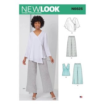 New Look Women's Tops and Trousers Sewing Pattern N6625