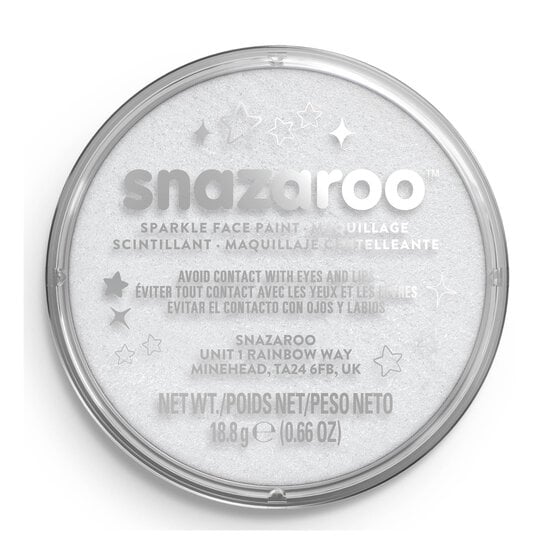 Snazaroo White Sparkle Face Paint  image number 3