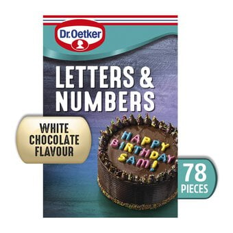 Dr. Oetker White Chocolate Letters and Numbers 78 Pack