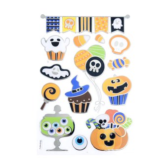 Ghost Metallic Foil Stickers